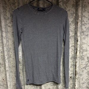 Polo by Ralph Lauren Women's Striped Long Sleeve Tee